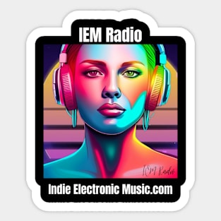 IEM Radio Retrowave Synthwave Sticker